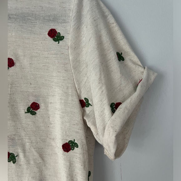 Altar’d State Embroidered Rose Shirt in Size Small - Picture 4 of 4